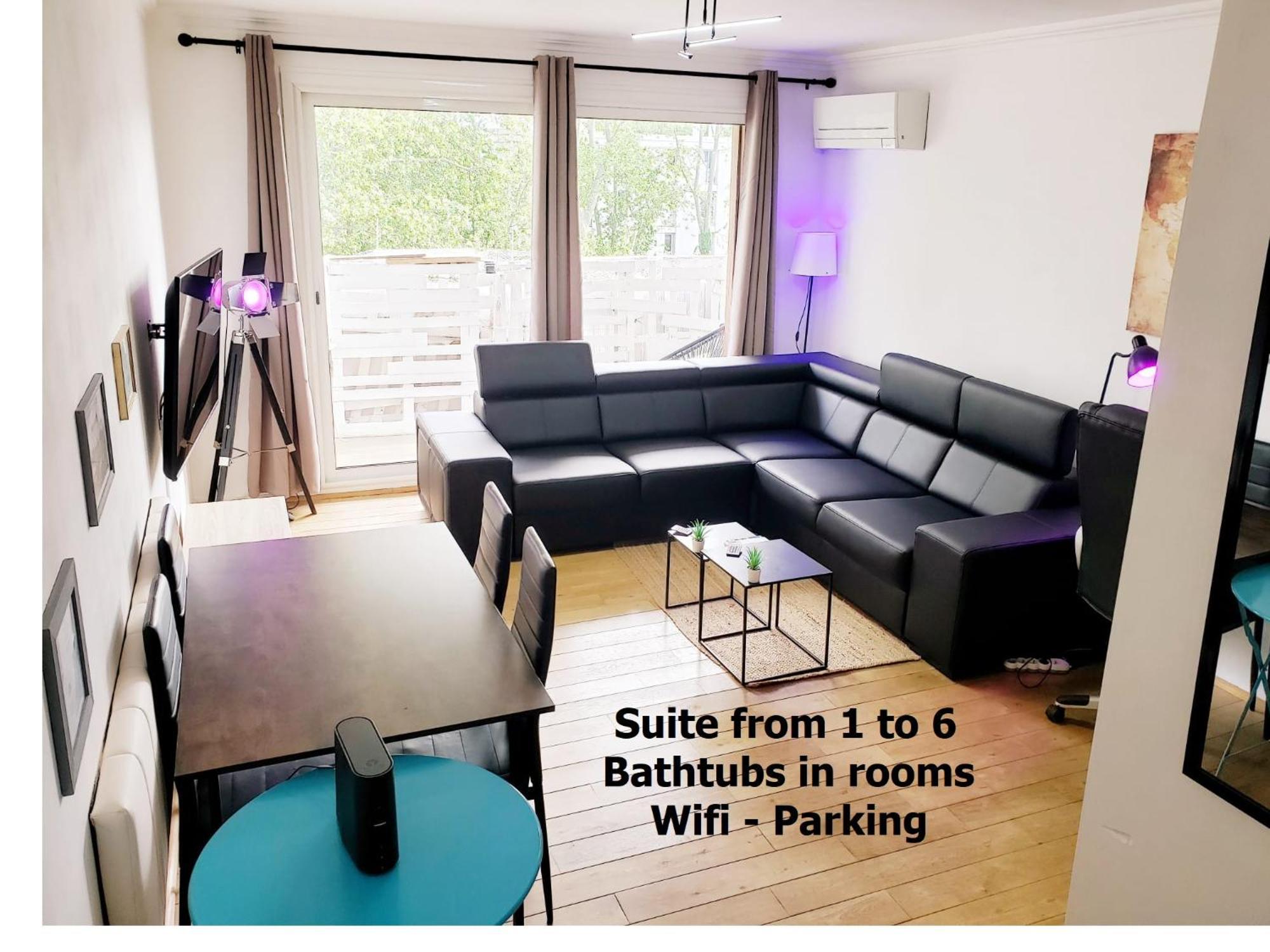 Suite From 1 To 6 - Bathtubs In Rooms - Air Conditioned Residential Appartement - Self-Arrival - Wifi - Netflix Disney - Kitchen - Laundry - Parking Avinyon Dış mekan fotoğraf